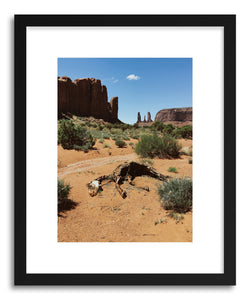 Fine art print Desert Horse Skeleton by artist Kevin Russ