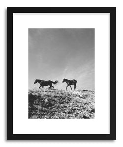 hide - Art print Wild Wyoming by artist Kevin Russ in white frame