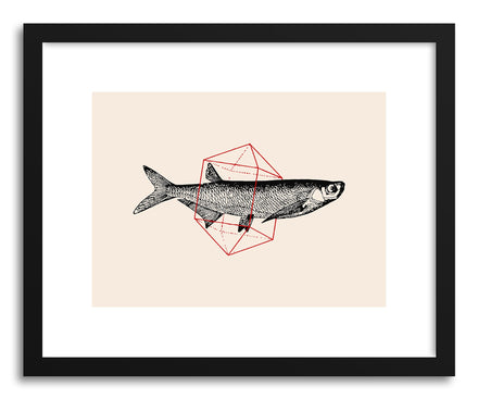 Fine art print Fish In Geometrics II by artist Florent Bodart