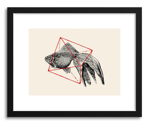 hide - Art print Fish In Geometrics by artist Florent Bodart on fine art paper