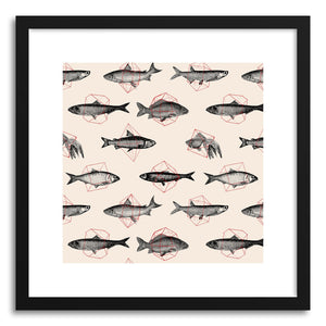 hide - Art print Fishes In Geometrics by artist Florent Bodart on fine art paper