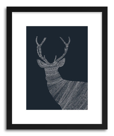 Fine art print Stag Blue by artist Florent Bodart