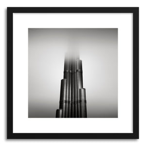 hide - Art print Burj Khalifa No.2 by artist Ronny Behnert in natural wood frame