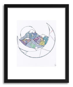 Fine art print Moon Mountain Cradle by artist Meri Sawatzky