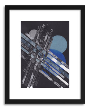Art print Blue Moons No.5 by artist Jane Philipps