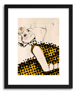 hide - Art print Current by artist Leigh Viner in white frame