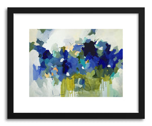hide - Art print Blue Muse by artist Pamela Munger in natural wood frame