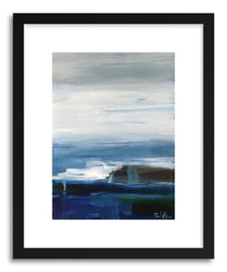 hide - Art print Ocean Abstract by artist Pamela Munger in white frame