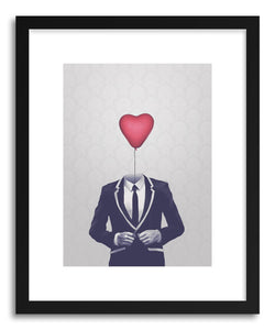 hide - Art print Mr Valentine Print by artist David Iwane in white frame