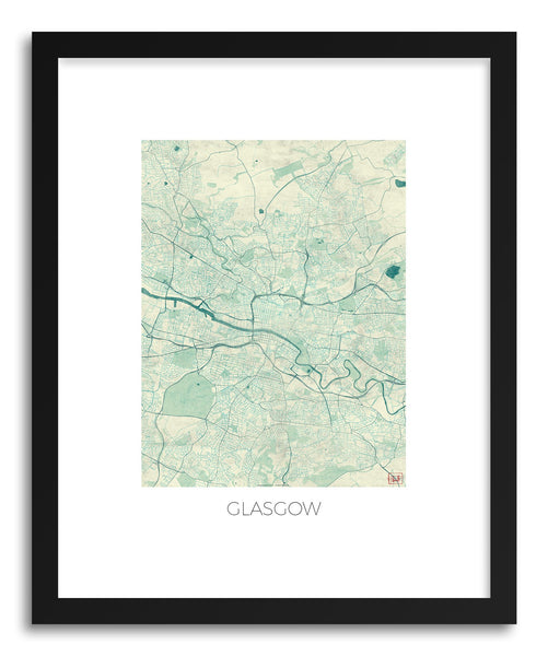 Art print Glasgow by artist Hubert Roguski
