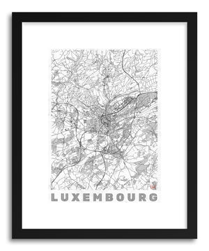 Art print LU Luxembourg by artist Hubert Roguski