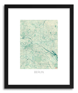 hide - Art print Berlin by artist Hubert Roguski in white frame