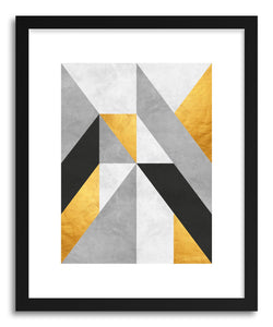Fine art print Gray and Gold Pattern I by artist Vitor Costa