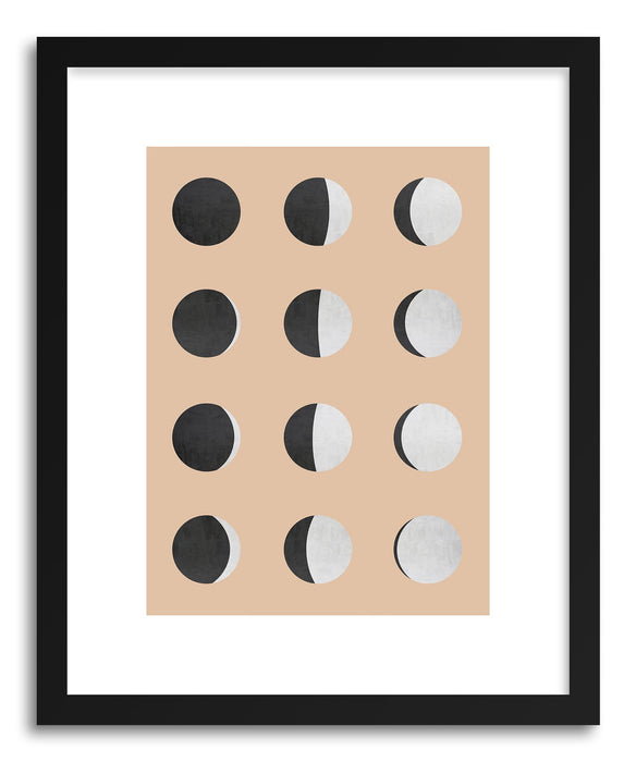 Art print Moon Phases by artist Vitor Costa