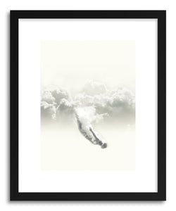 hide - Art print Sky Diver by artist Fran Rodriguez in white frame