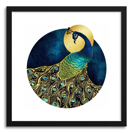 Art print Golden Peacock by artist Spacefrog Designs