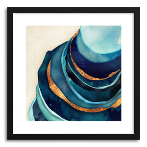 hide - Art print Abstract Blue and Gold by artist Spacefrog Designs on fine art paper