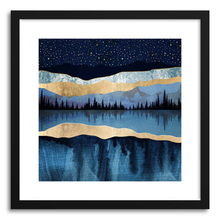 Art print Midnight Lake by artist Spacefrog Designs