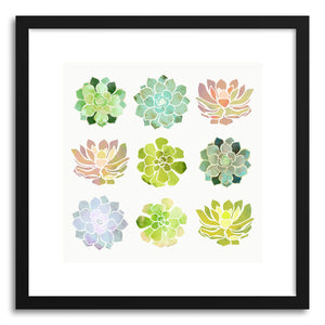 Art print Spring Succulents by artist Spacefrog Designs