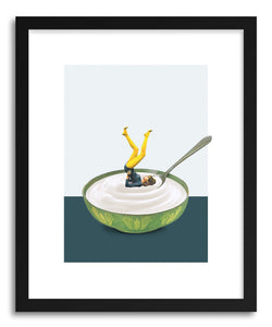 Art print Yoga In My Yogurt by artist Maarten Leon