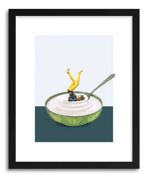 Art print Yoga In My Yogurt by artist Maarten Leon