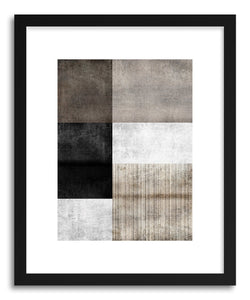 hide - Art print Campo Di Marrone by artist Mixgallery in natural wood frame