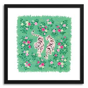 Fine art print Two Pink Tigers by artist Skylar Kim