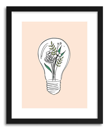 Fine art print Growth Hybrid Lightbulb Flowers by artist Peggy Dean
