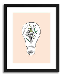 Fine art print Growth Hybrid Lightbulb Flowers by artist Peggy Dean