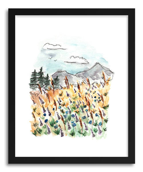 Fine art print Landscape Wildflower Field by artist Peggy Dean