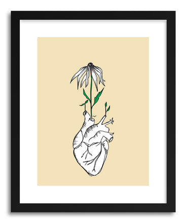 Fine art print Passion Hybrid Heart Flower by artist Peggy Dean