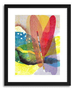 hide - Art print Butterfly by artist Kelley Albert in white frame