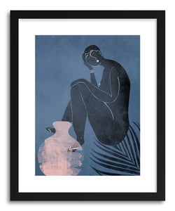 hide - Art print Greece Listen to My Inner Own Voice by artist Susu Stolle in white frame