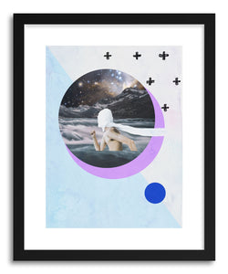hide - Art print Into The Void by artist The Casual Coffee Mug in white frame