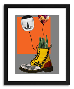 hide - Art print Martens by artist The Casual Coffee Mug in white frame
