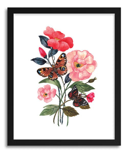 Fine art print Florals And Butterflies by artist Ploypisut