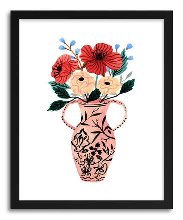 Fine art print Pink Vase by artist Ploypisut